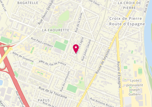 Plan de Fekir Platrerie Isolation, 26 Rue Cagire, 31100 Toulouse