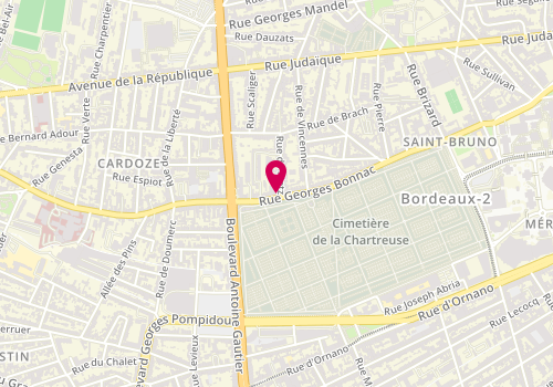 Plan de Beautour Bruno, 335 Rue Georges Bonnac, 33000 Bordeaux