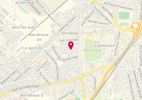 Plan de Lapluie, 12 Rue de Cenon, 33100 Bordeaux