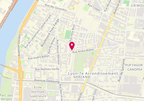 Plan de LJ Facades Toitures, 63 Rue André Bollier, 69007 Lyon