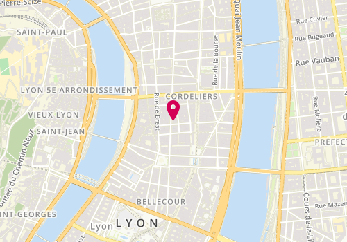 Plan de GC2e Lyon (Groupe Certificat Economie Energie), 57 Rue du Président Édouard Herriot, 69002 Lyon