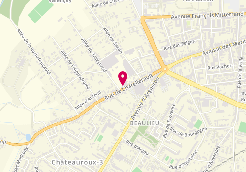 Plan de AB Services +, 62-64 Rue de Châtellerault, 36000 Châteauroux
