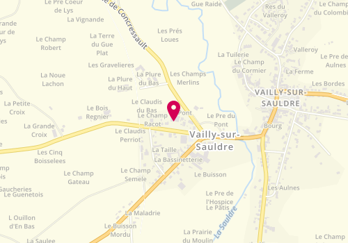 Plan de Guillaneuf et Fils, 4 Route Dampierre en Crot, 18260 Vailly-sur-Sauldre
