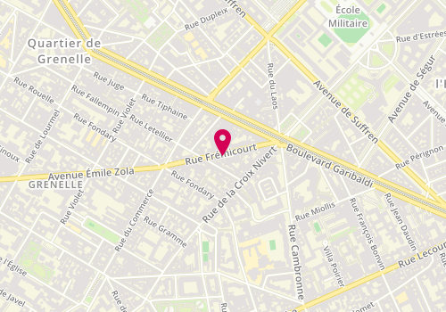 Plan de Btp Services, 22 Rue Frémicourt, 75015 Paris