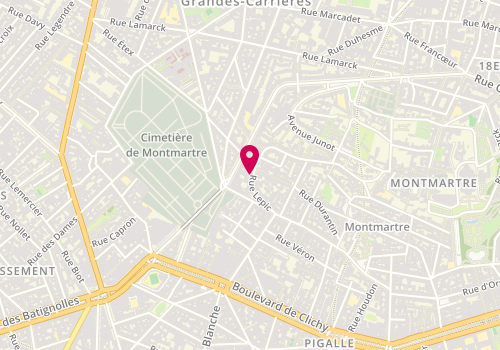 Plan de 2G Construction, 45 Rue Lepic, 75018 Paris
