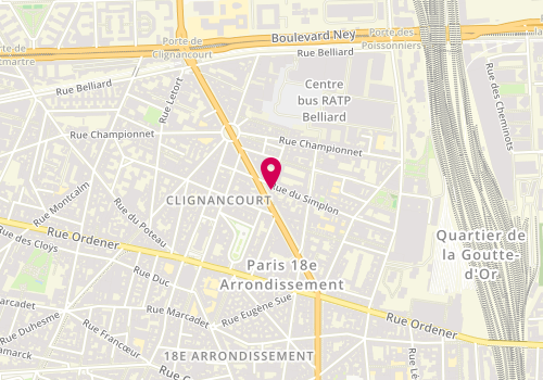 Plan de Btr 75, 47 Rue du Simplon, 75018 Paris