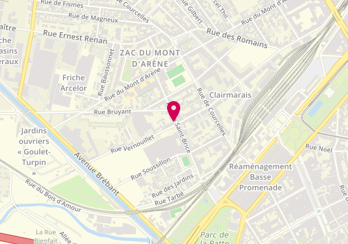 Plan de Les Couvreurs Rémois, 48 Rue Vernouillet, 51100 Reims