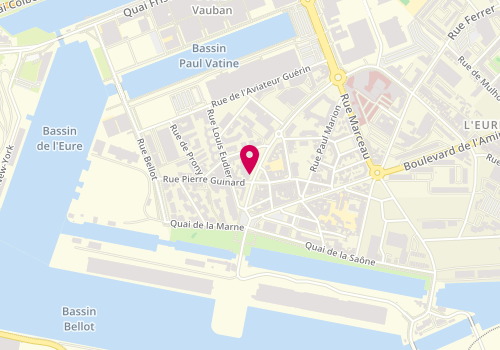 Plan de Groupe Morin le Havre, 13 Rue Amiral Courbet, 76600 Le Havre