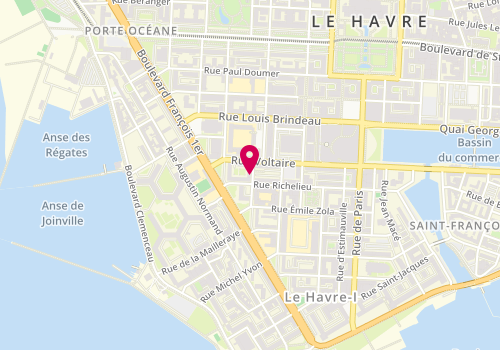 Plan de Omnium-Peintures, 17 Rue Emile Renouf, 76600 Le Havre